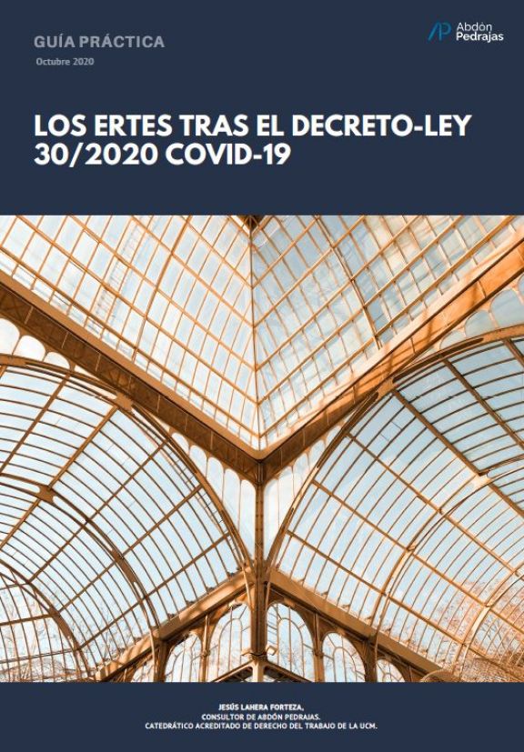 LOS ERTES TRAS EL DECRETO-LEY 30/2020 COVID-19